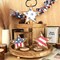 Set of 3 - 4th of July Decorations Wooden Stars Red White Blue